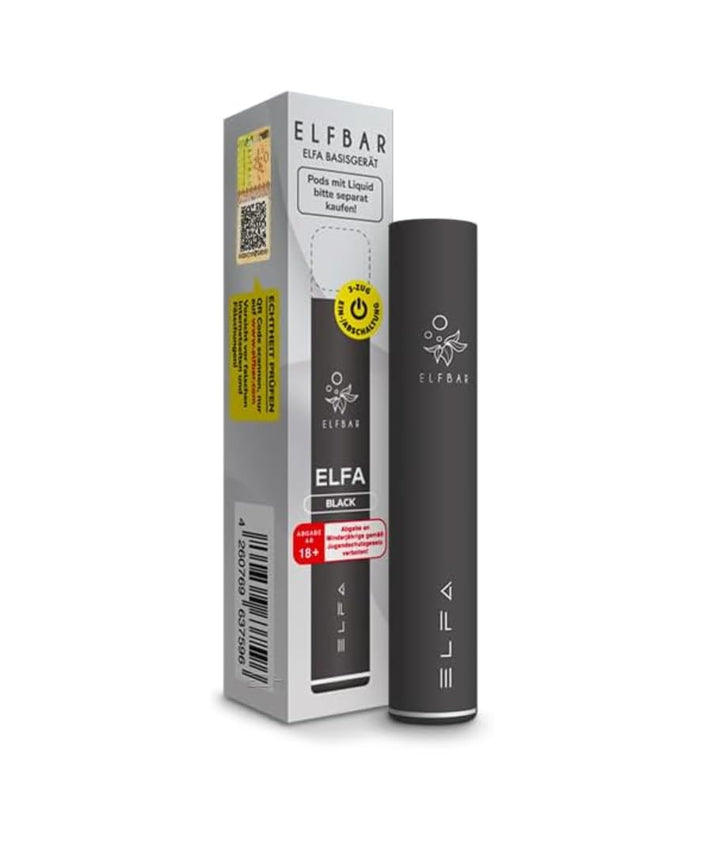 BoRo Miami ELFA Pod Mod, 500 mAh Akkugerät, Wiederaufladbar, Ohne Nikotin (Black)