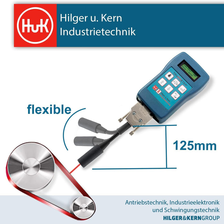 TRUMMETER® Riemenspannungsmessgerät, Messbereich 10-800 Hz, Zwei Zeilen LCD, 10 Sprachen verfügbar,
