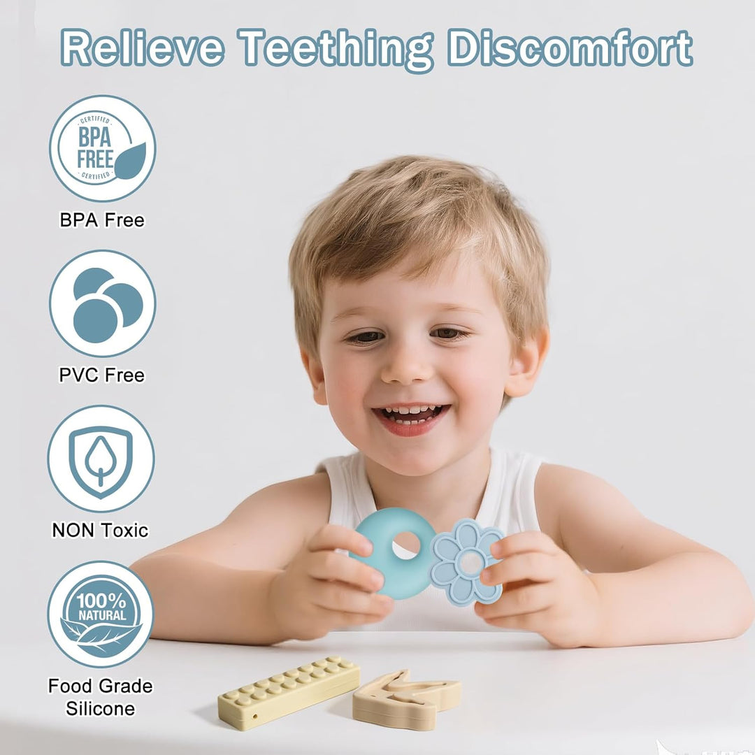 CLDY Kaukette für Kinder, 5er-Pack sensorische Kauketten, Autismus-Spielzeug für Jungen und Mädchen,