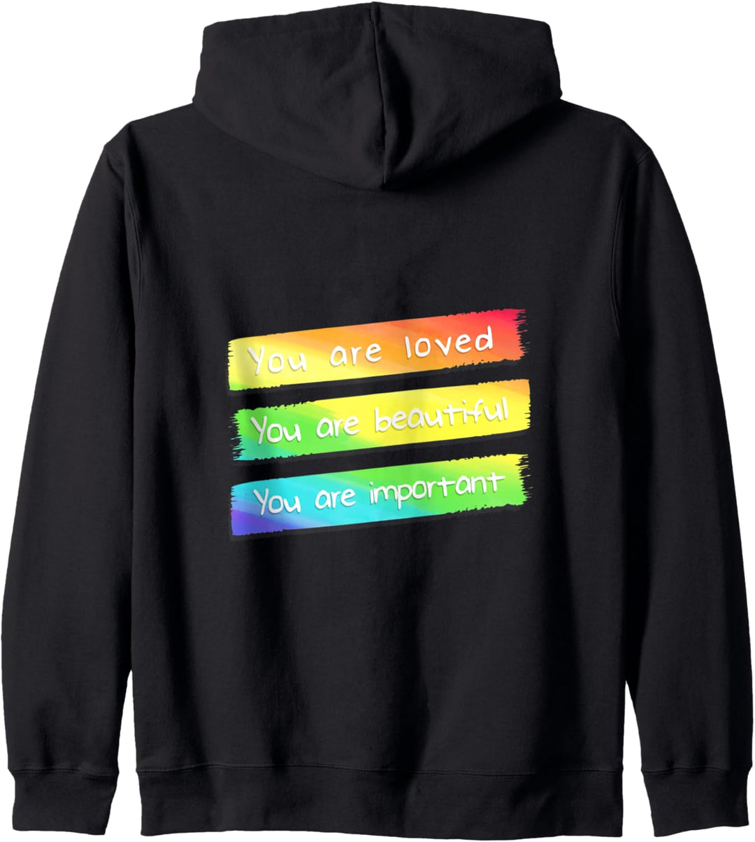 Du bist geliebt Regenbogen Flagge Kapuzenjacke