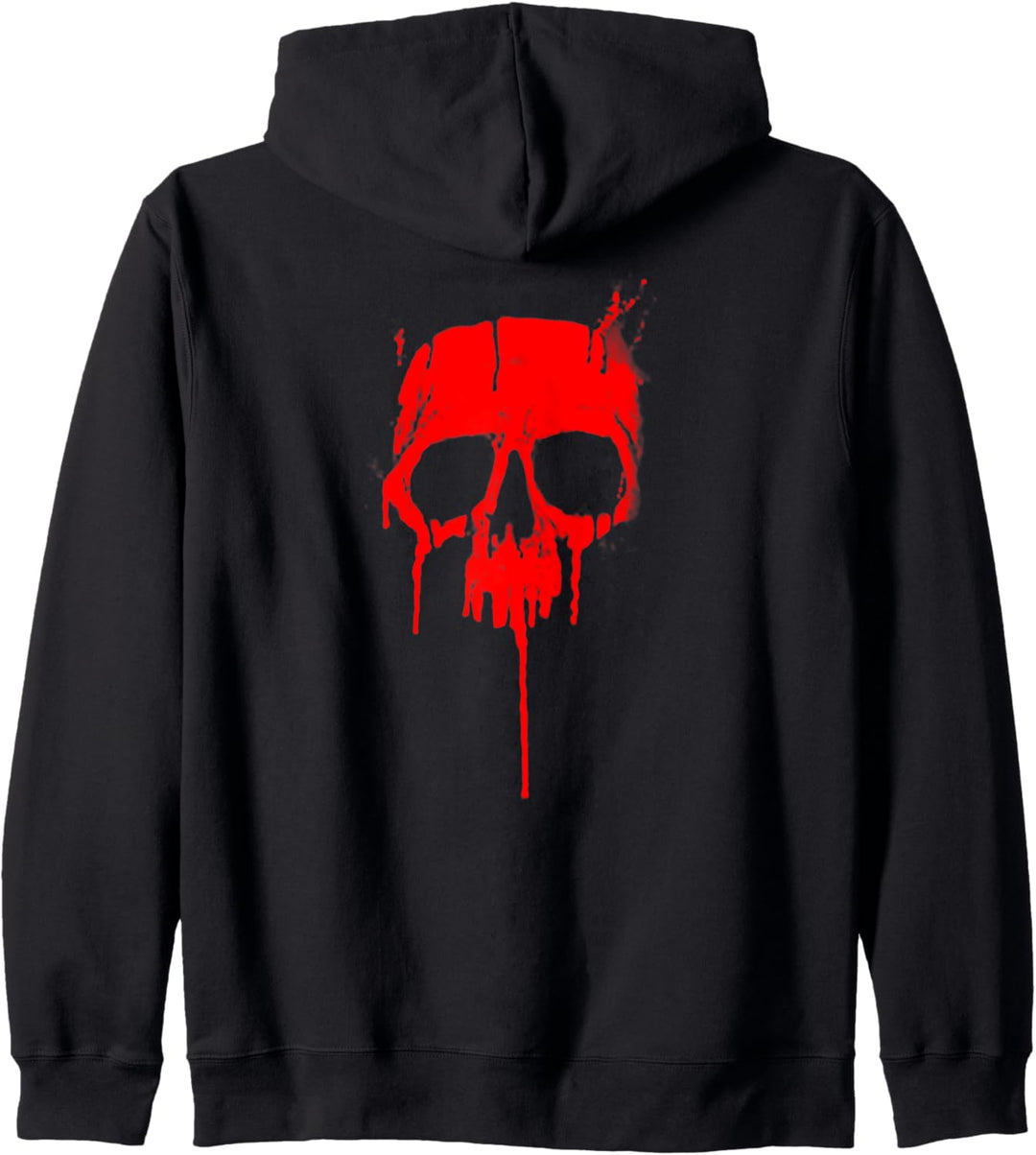 Metal Graffiti Totenkopf - Tropffarbe Kapuzenjacke