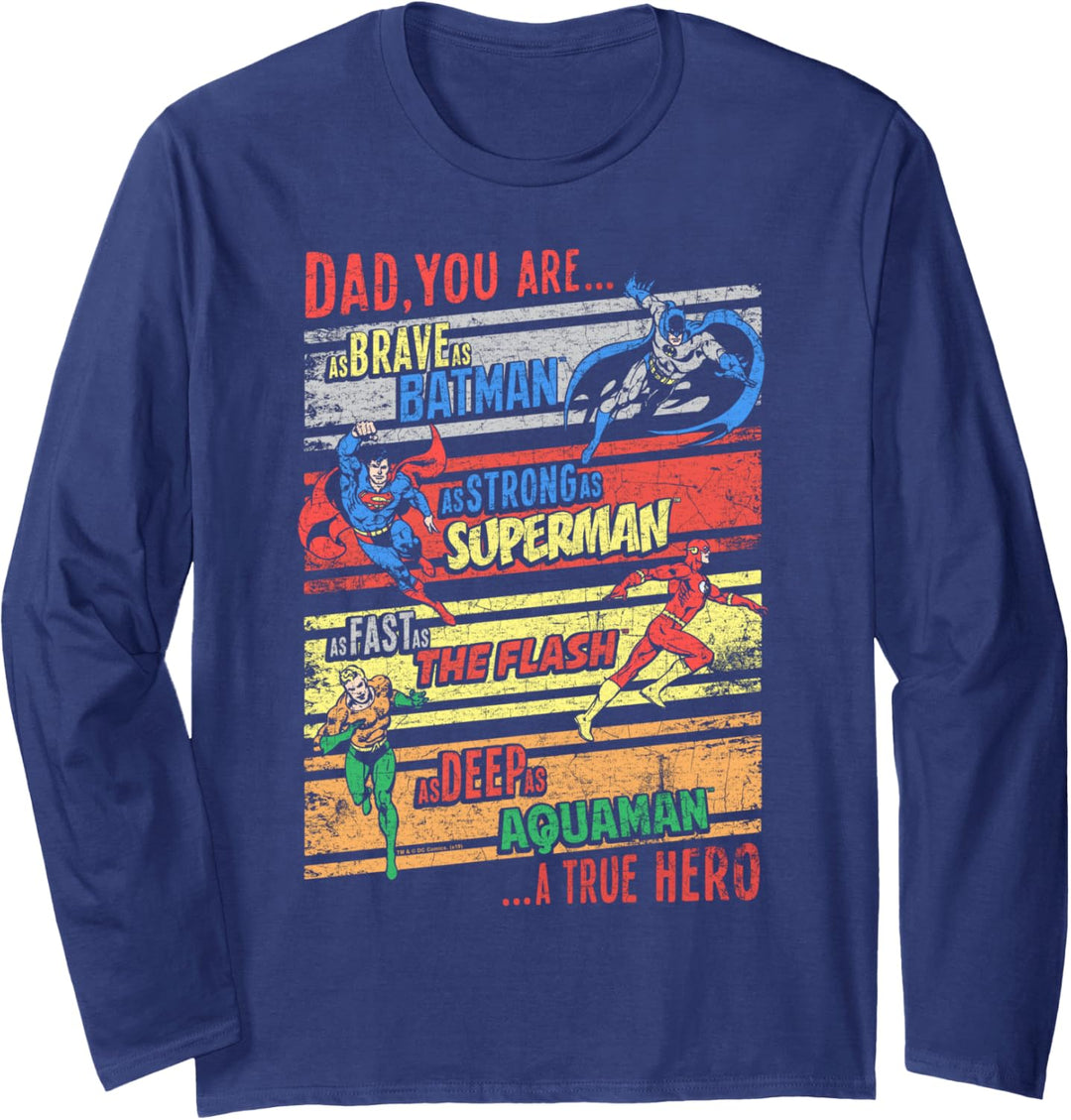 Justice League A True Hero Langarmshirt
