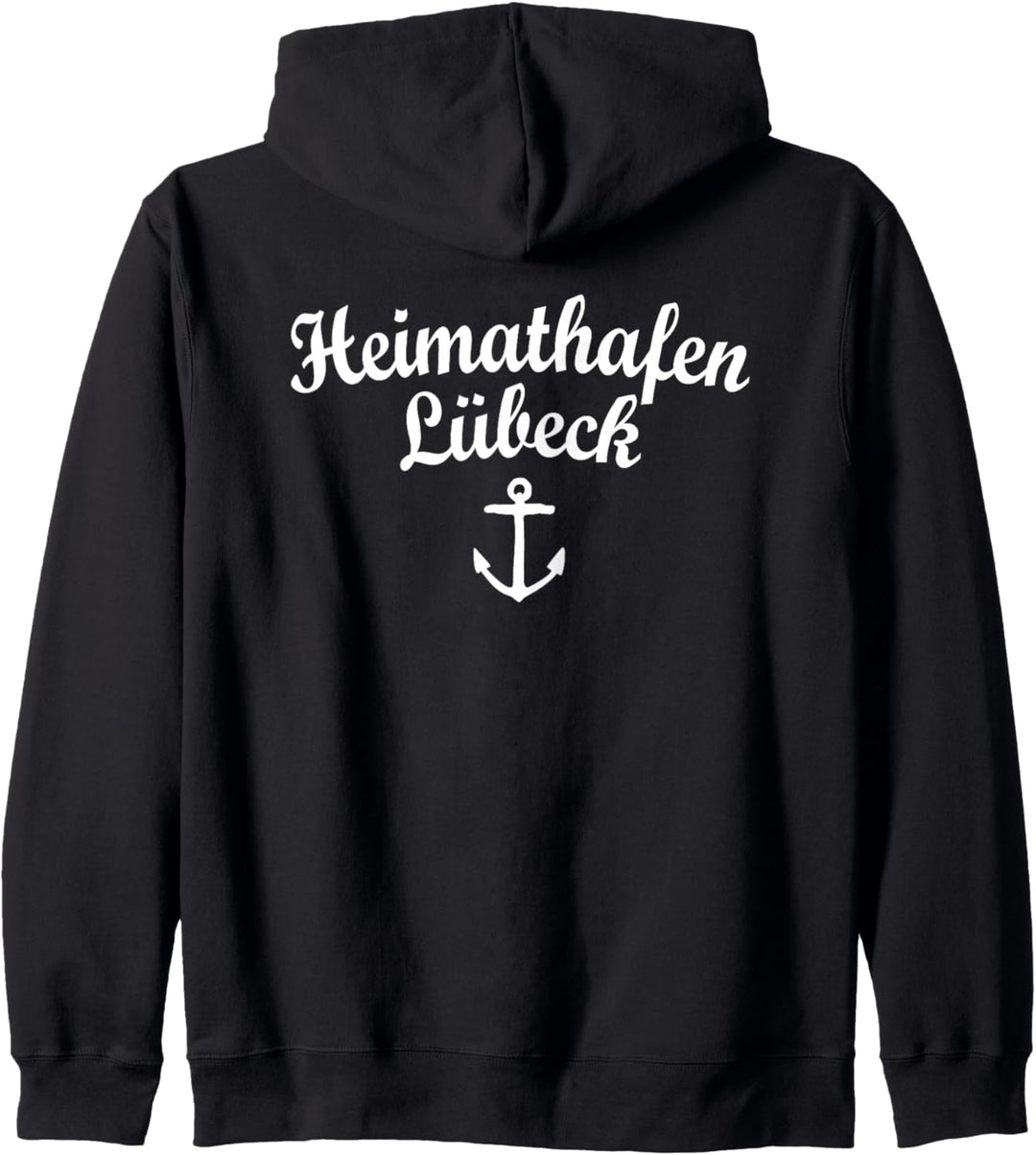 Heimathafen Lübeck (Weiss) Lübeck Kapuzenjacke