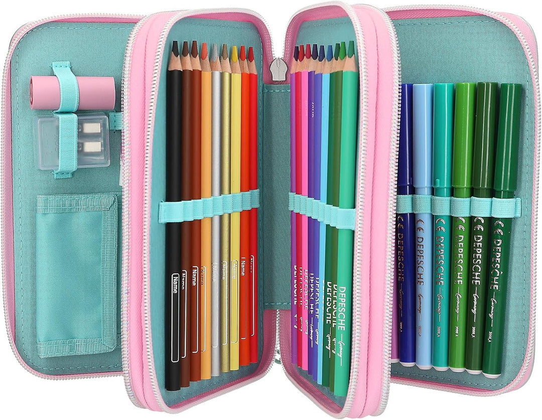TOPModel 3-Fach Federtasche ELECTRIC inkl. Stifte