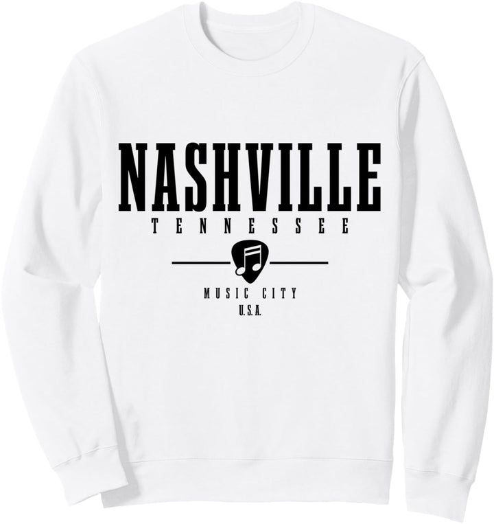 Nashville Tennessee Country Music City Gitarre Vintage Sweatshirt