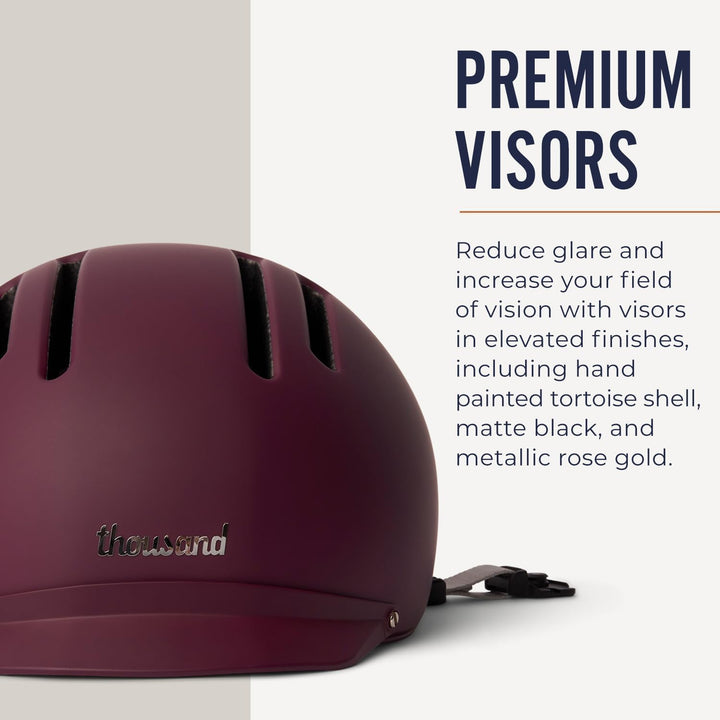 Thousand Chapter MIPS Fahrradhelm für Erwachsene, LED-Rücklicht, Radfahren & Fahrradsicherheitszerti