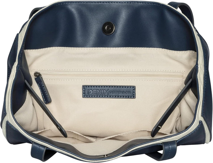 TOM TAILOR Damen Felizitas Shopper ohne Reisverschluss 41x14x35 (LxBxH) Dark Blue, 41x14x35 (LxBxH)