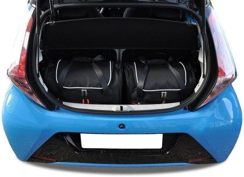 KJUST Dedizierte Kofferraumtaschen 2 STK kompatibel mit Toyota AYGO II 2014-2021