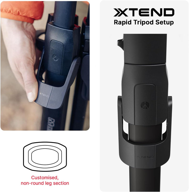 Manfrotto ONE Photo, Aluminium‑Stativ‑Kit mit XPRO 3‑Wege‑Kopf, 12 kg Tragkraft, 90° Horizontalsäule