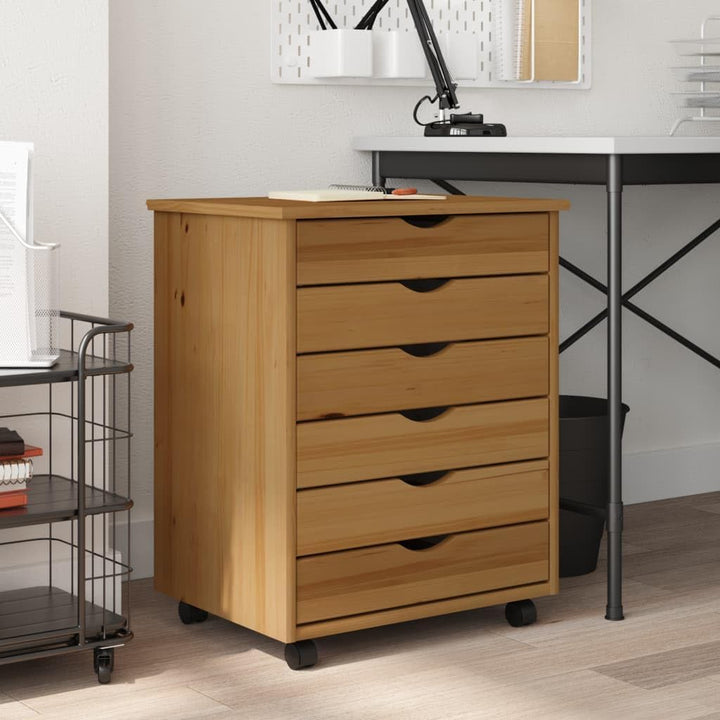 Tidyard Rollschrank mit Schubladen Rollcontainer Büroschrank Aktenschrank Bürocontainer Schrank Büro