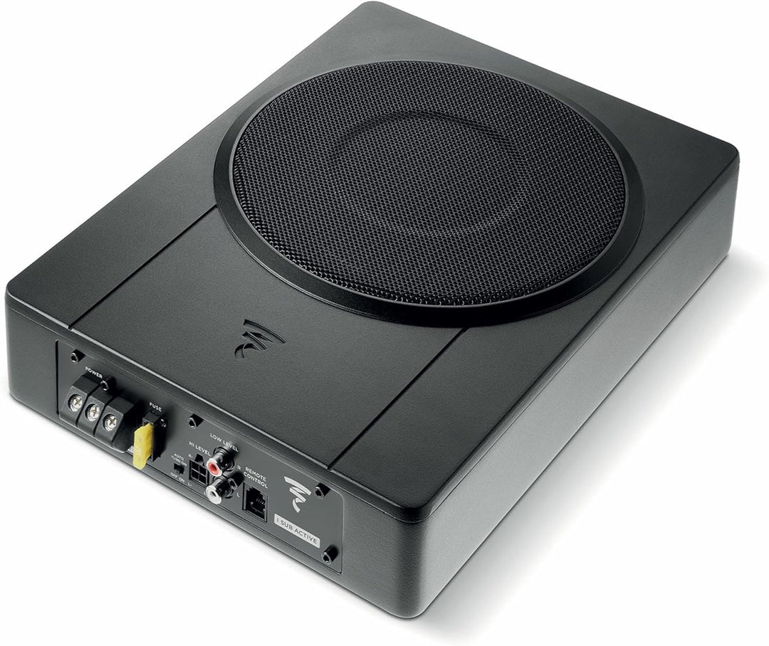 Focal ISUB-Active Aktiv Untersitz Subwoofer 8" 20cm flach für Fahrersitz Beifahrersitz