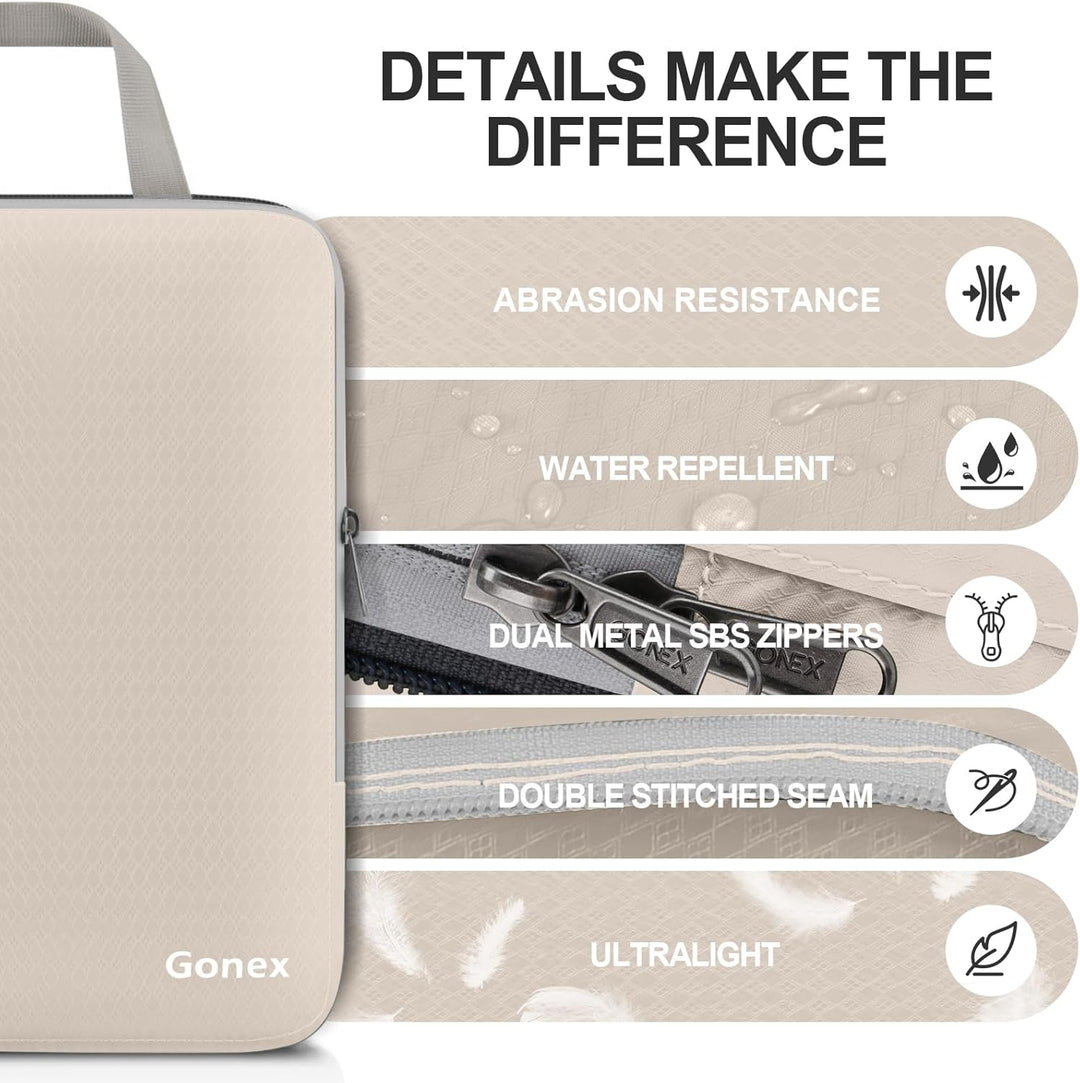 Gonex Compression Packing Cubes 4er Set, Gonex Kleidertaschen 4-teilig Verpackungswürfel, Kleidertas