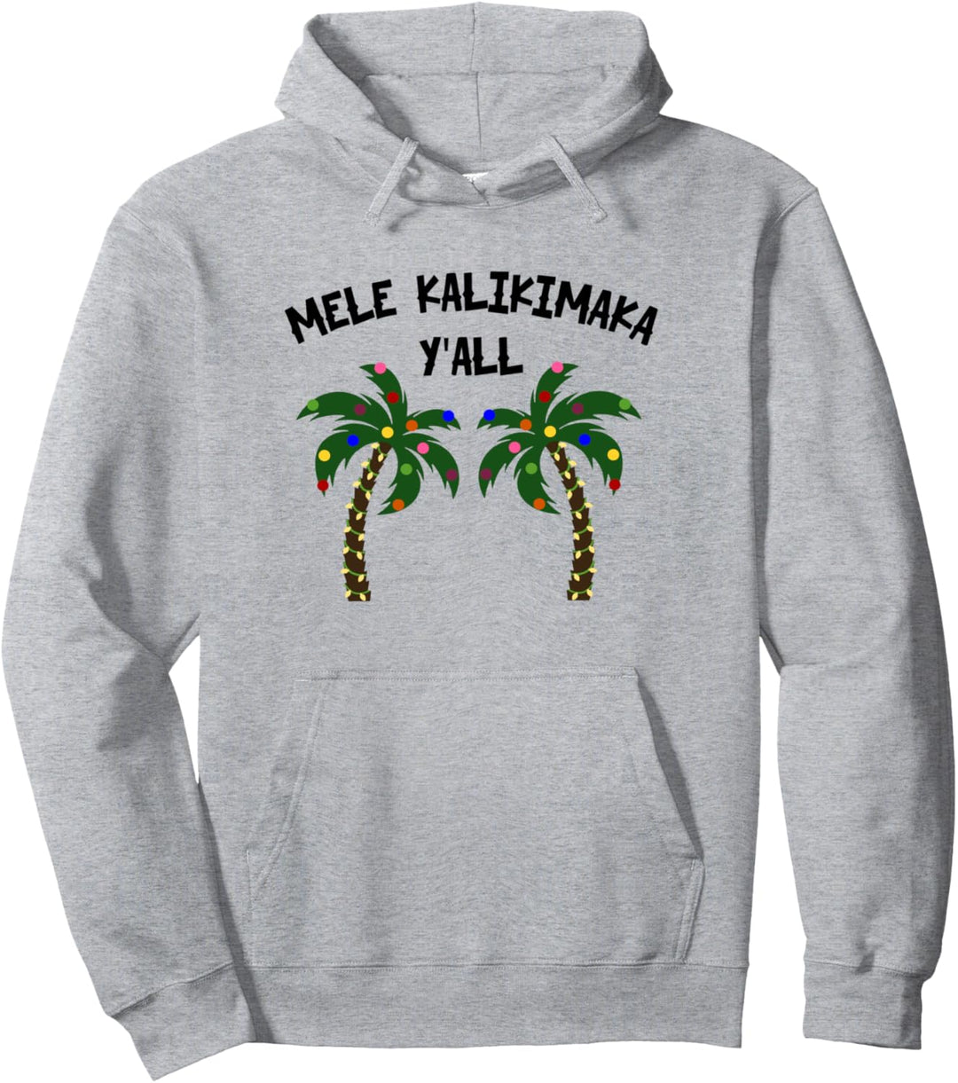 Hawaiianisches Weihnachtszitat Mele Kalikimaka Hawaii Palme Pullover Hoodie