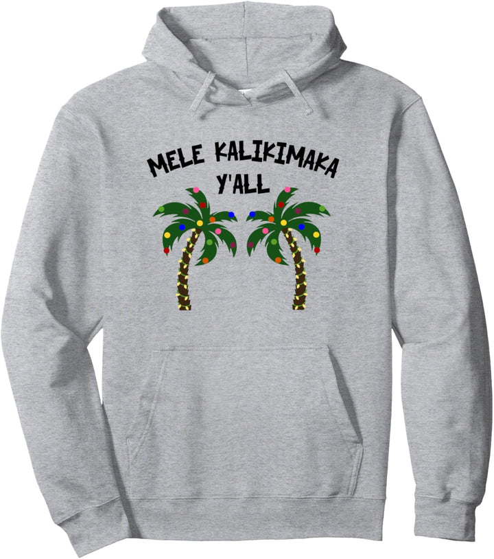 Hawaiianisches Weihnachtszitat Mele Kalikimaka Hawaii Palme Pullover Hoodie