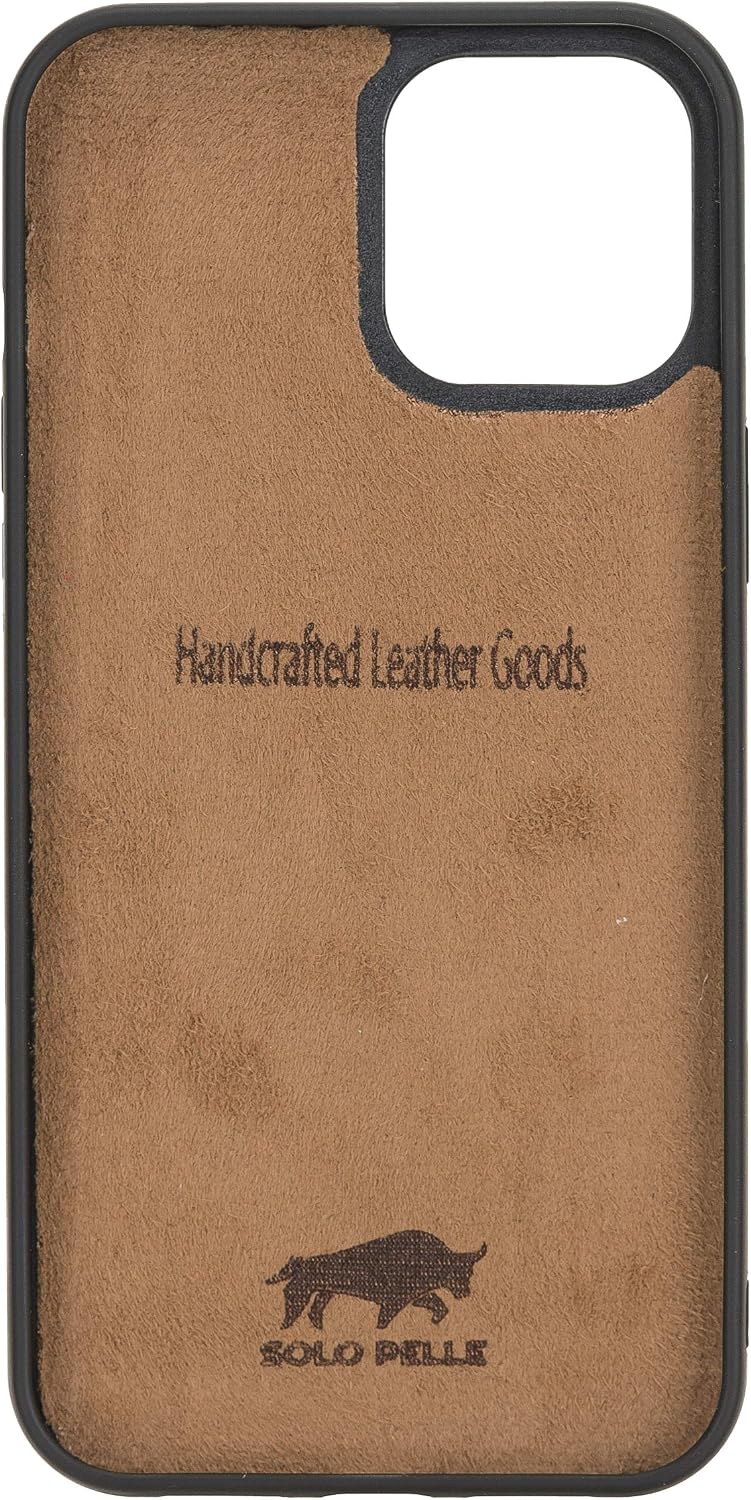 Solo Pelle Lederhülle für das iPhone 12 Pro Max in 6.7 Zoll Stanford Case Leder Hülle Ledertasche Ba