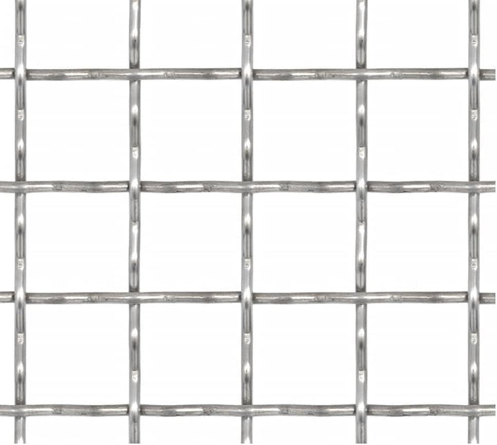HOMIUSE Wellengitter Edelstahl 50x50 cm 11x11x2 mm Hochbelastbare Wellengitter Lüftungsgitter Edelst