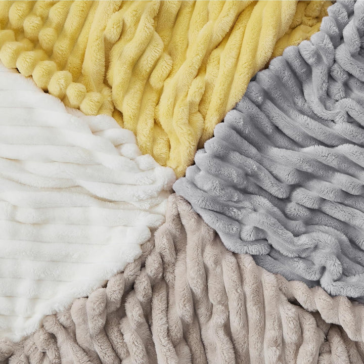 BEDSURE Kuscheldecke Flauschig Decke Fleecedecke – Weiche Warme Grobe Korddecke Gemütlicher Sofadeck