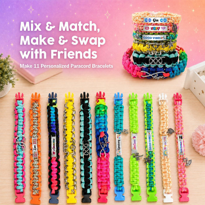 Personalisierte Charm Friendship Bracelet Making Kit: Beste Kinder im Alter von 7-14. Grosse Aktivit