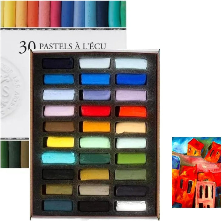 Sennelier Soft Pastel Cardboard Box Set - 30 Half Stick Set Bord de Mer, Plein air, Landschaften set