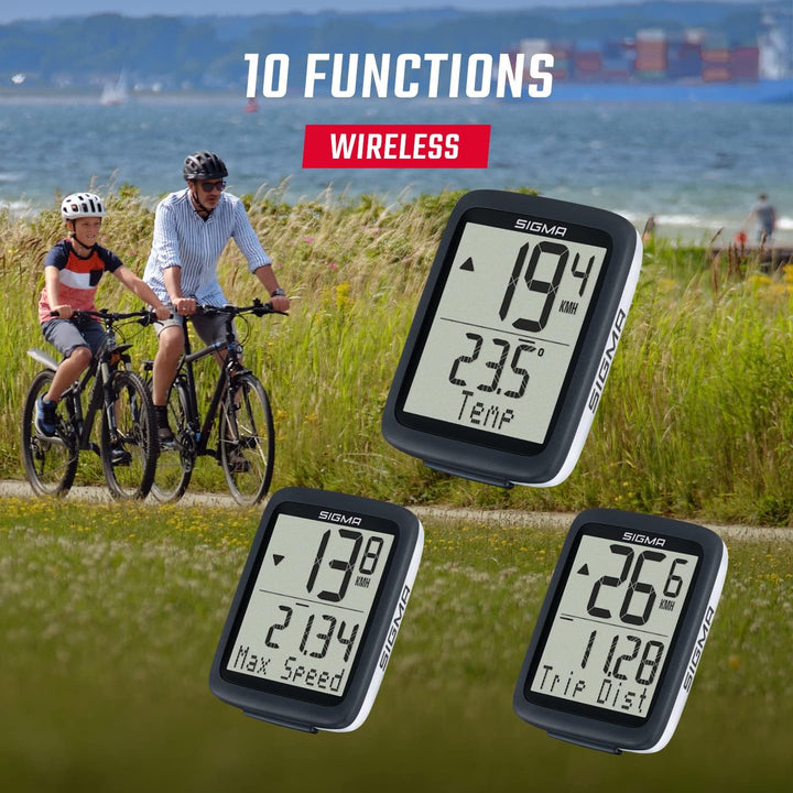Sigma Bc 10.0 Wl STS Fahrradcomputer Black/White Einheitsgrösse Single