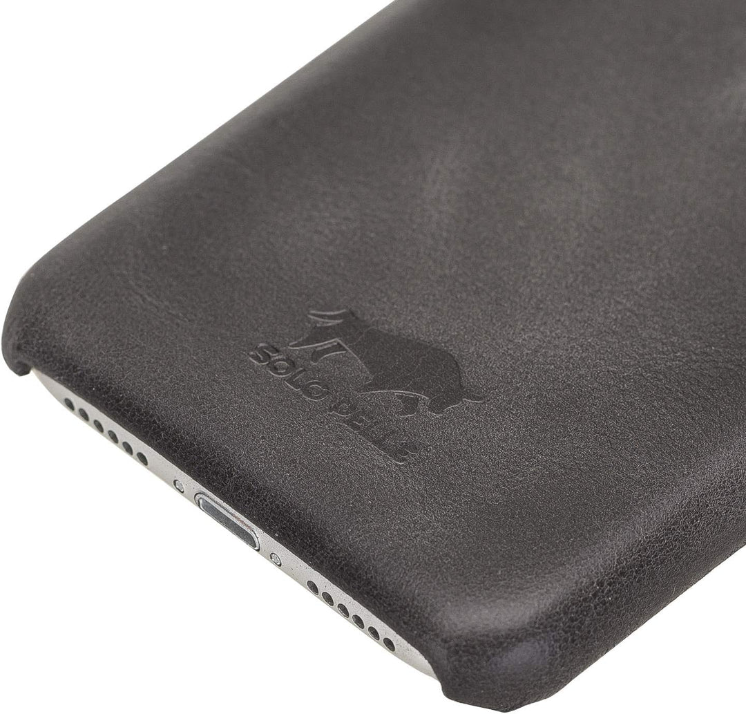 Solo Pelle Lederhülle für das iPhone SE 2020 - SE 2022 SE 3 Case Leder Hülle Ledertasche Backcover P