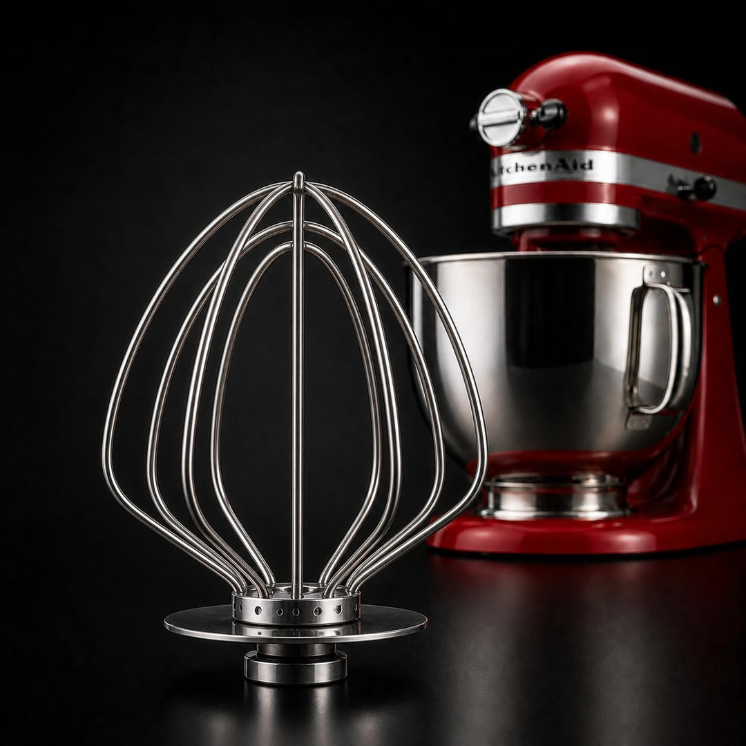 ARTISAN Schneebesen aus 100% Edelstahl 5KSM5THWWSS für KitchenAid Küchenmaschine 4,3 L und 4,8 L mit