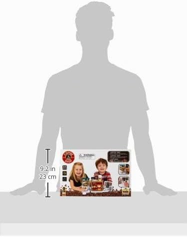 Theo Klein 9528 Coffee Shop I Espresso-Bar mit Wasserdurchlauffunktion und Touchdisplay I Inkl. Zube