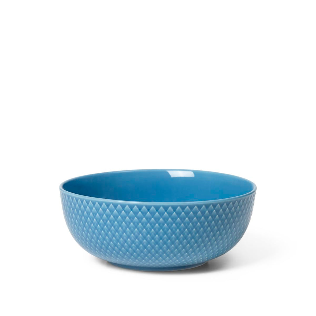 Lyngby Rhombe Color Schale aus Porzellan in der Farbe blau, Masse: 15,5x15,5x6 cm, 201911 15,5x15,5x