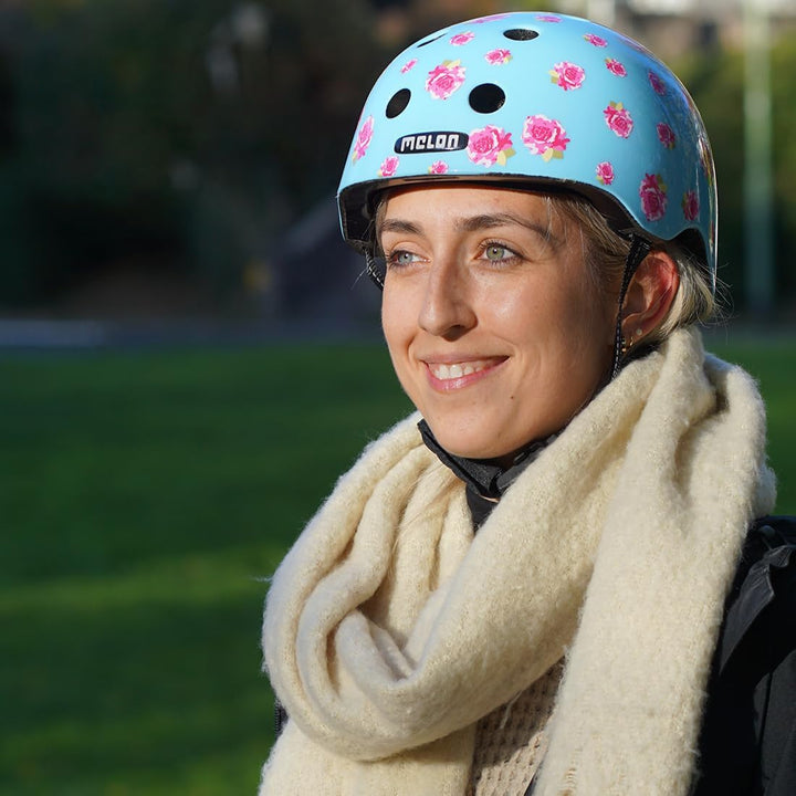 Melon »Flying Roses« Leichter und Cooler Fahrradhelm für Damen, Herren und Kinder mit maximalem Schu
