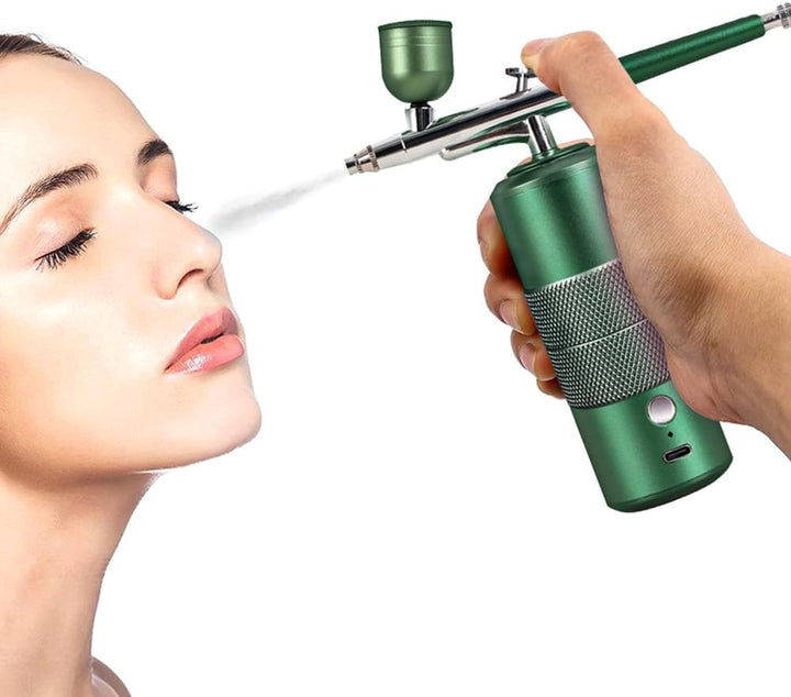 WANGCL Tragbares Airbrush-Set, 30 PSI Hand-Akku-Airbrush-Set, wiederaufladbar, Dual-Action-Mini-Airb