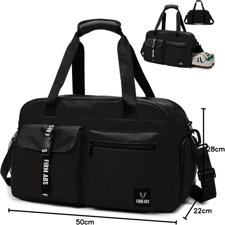 Sporttasche Damen Herren, Reisetasche mit Schuhfach, Trainingstasche mit Nassfach, wasserdichte Week