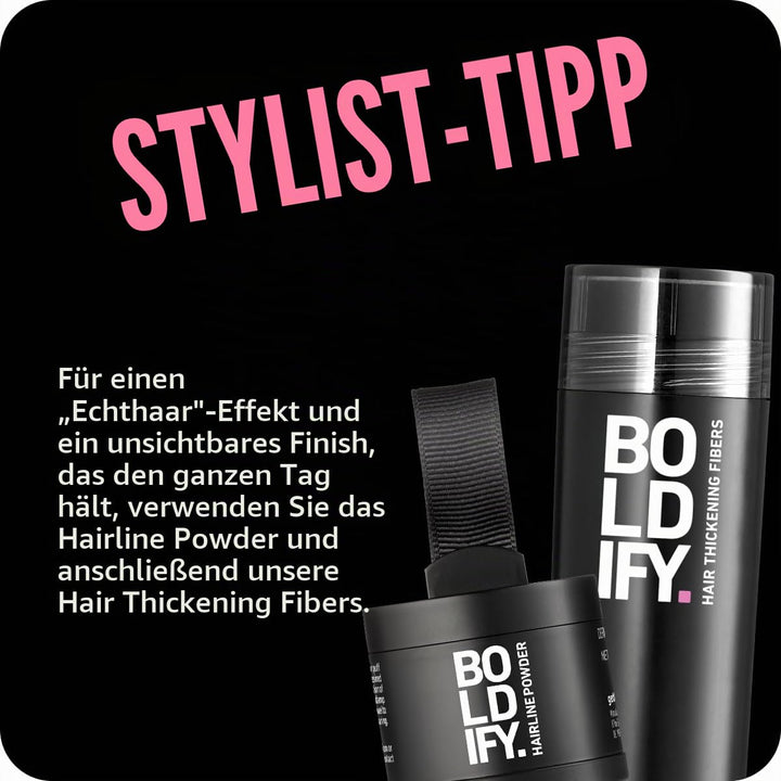 BOLDIFY Ansatzpuder 4g - Haar Concealer zur Haarverdichtung für Frauen und Männer, Grauabdeckung für