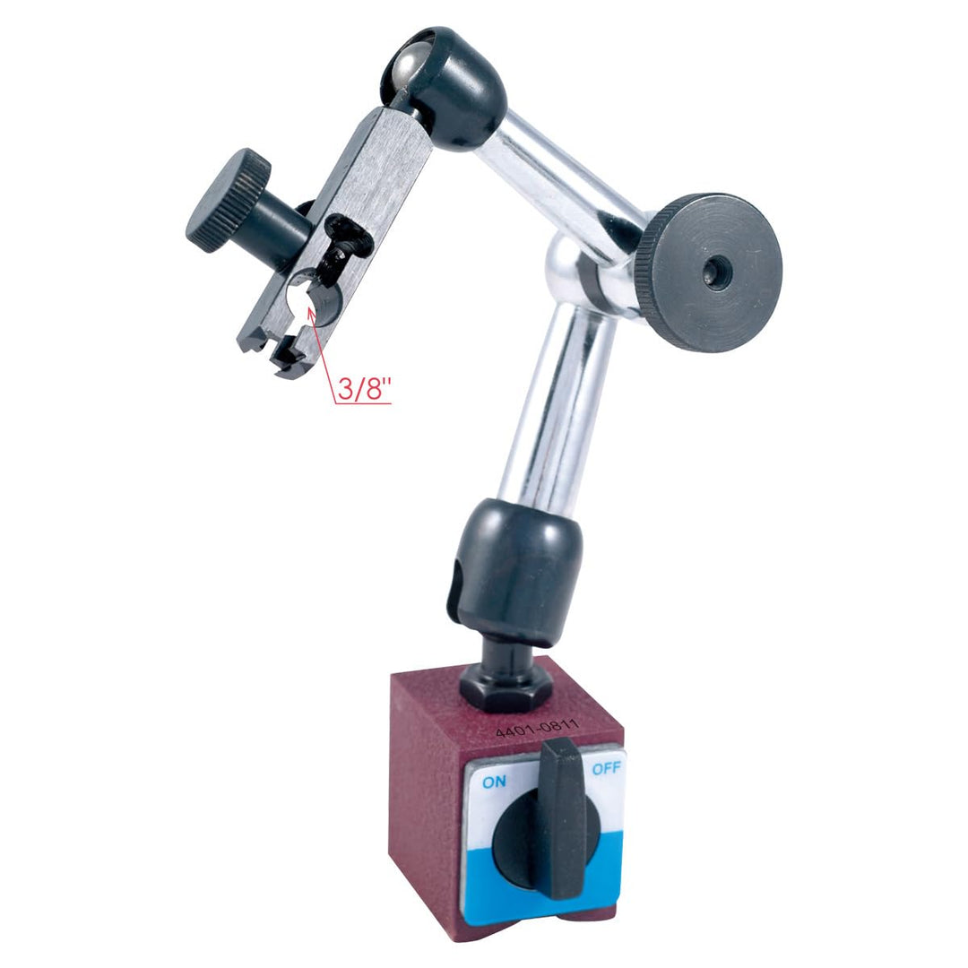 HHIP 4400-0027 Dial Test Indicator and Mini Magnetic Base Kit, 0-0.03" Range, 0.0005" Graduation Fei
