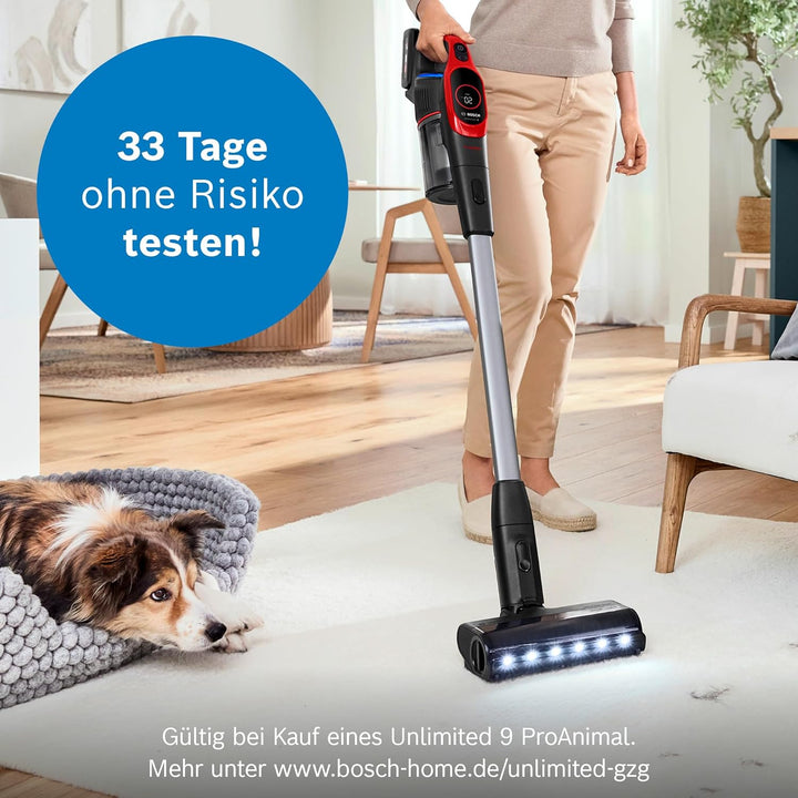 Bosch Akku-Staubsauger Unlimited 9 ProAnimal BKS941PET, kabellos, MicroClean Technology, Display, St