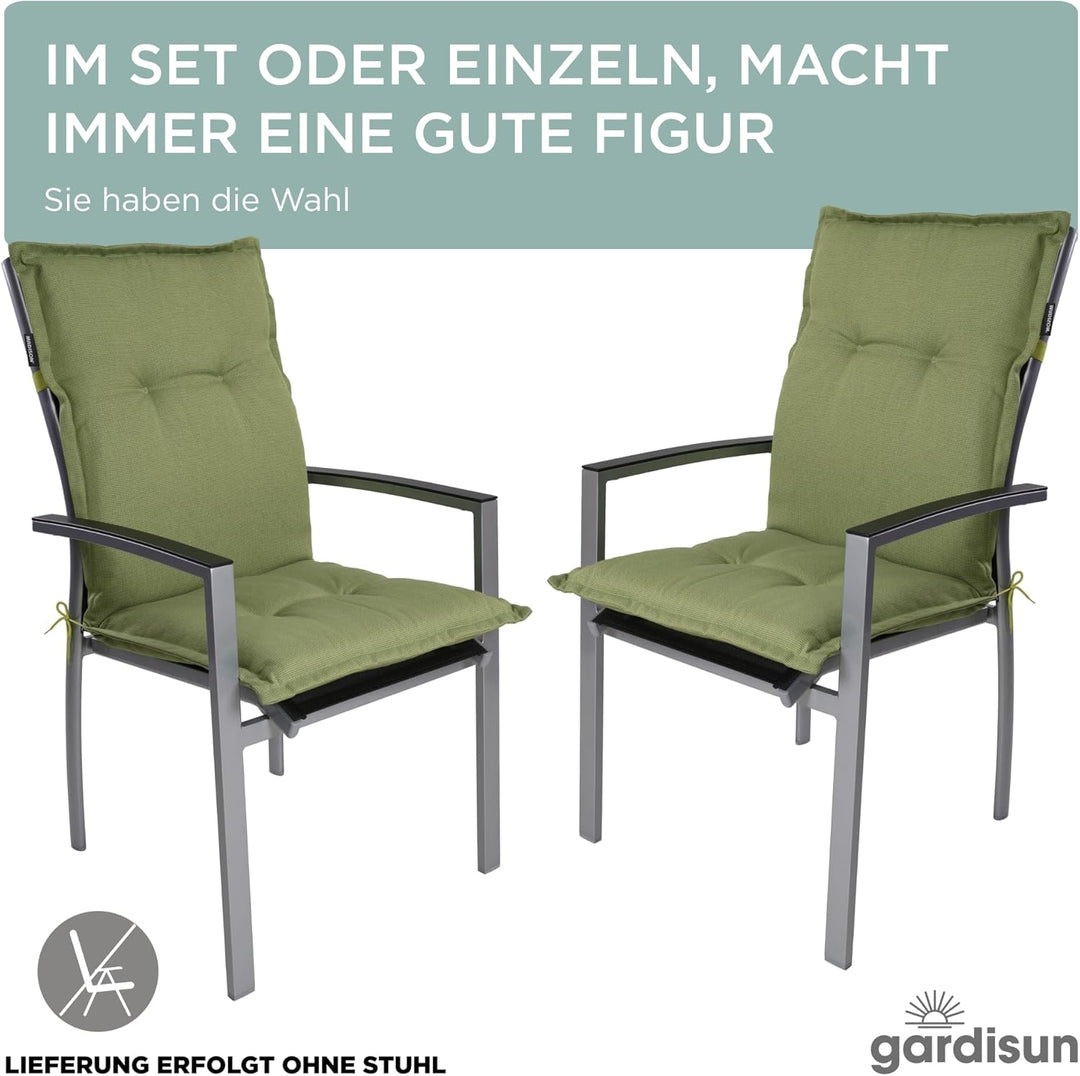 Gartenstuhlauflagen Niedriglehner I Extra Dicke Sitzauflagen I Made in EU I Stuhlauflagen für Nieder