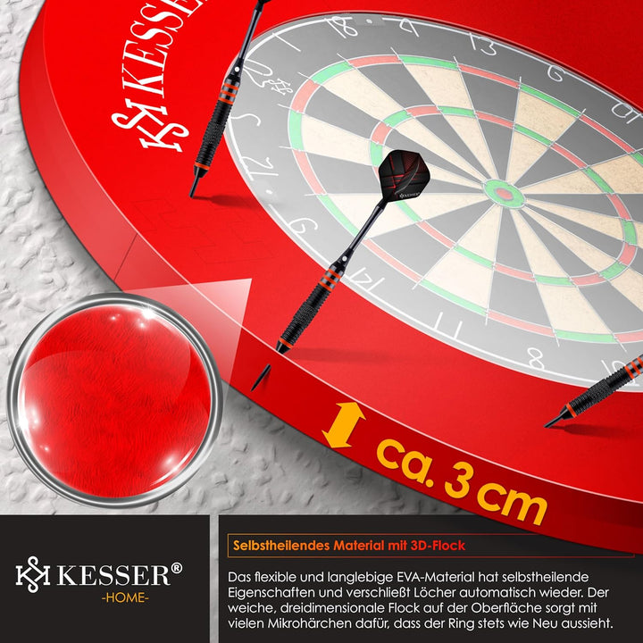 KESSER® Dartscheibe Catchring Schutzring Ø45cm | Auffangring rund Stabiler Wandschutz Zubehör | pass