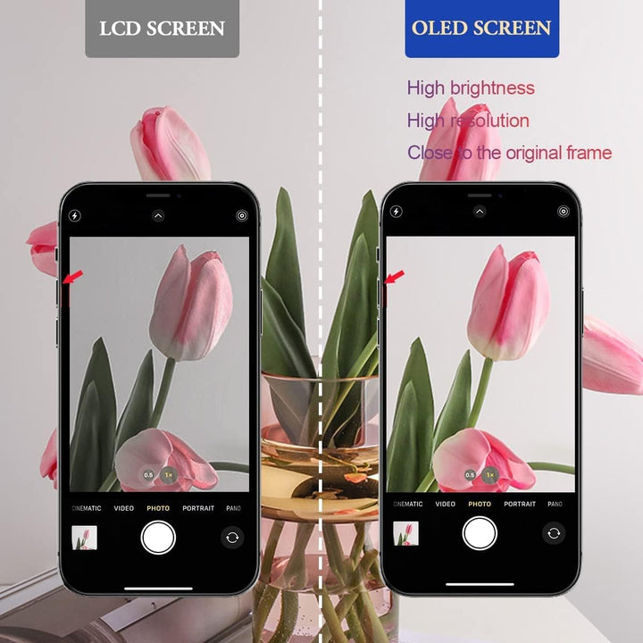 EFaith für iPhone 12/12 Pro Display, Ersatz Bildschirm 6.1 Zoll Full HD Bildschirm,Displayrahmen 3D