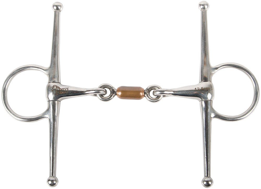 Harry´s Horse Knebeltrense doppelt gebrochen mit Kupferrolle 13mm 12.5, 12.5