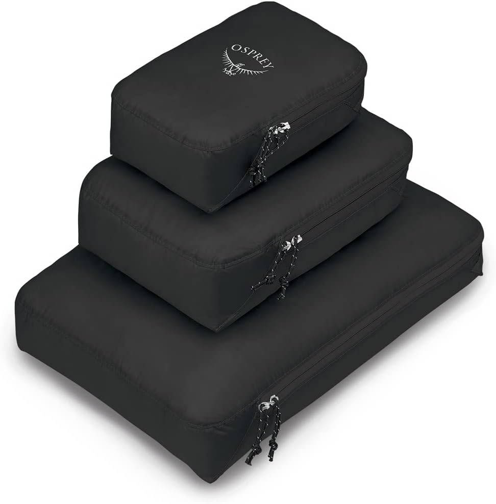 Osprey Ultralight Packing Cube Black Large Black Set Packing Cube Set, Black Set Packing Cube Set