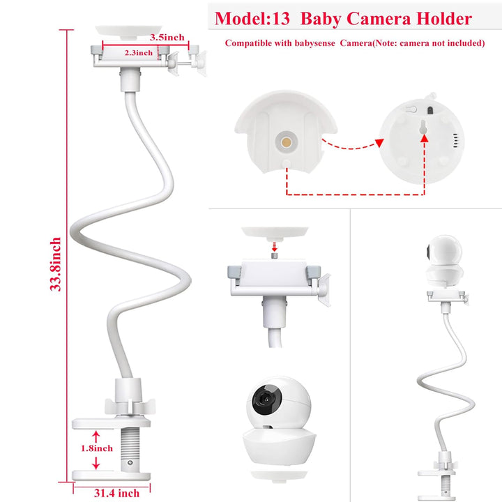 EYSAFT Babyphone Halterung für Babysense S2/V43 Baby Monitor (Keine Kamera) 33 Zoll für Babysense S2