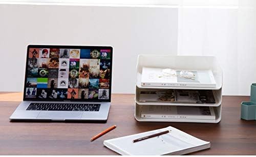 HKeeper Tier stapelbare A4-Ablagefächer, Büro-Schreibtisch-Aktenregal, ordentlicher Aktenordner, Bri