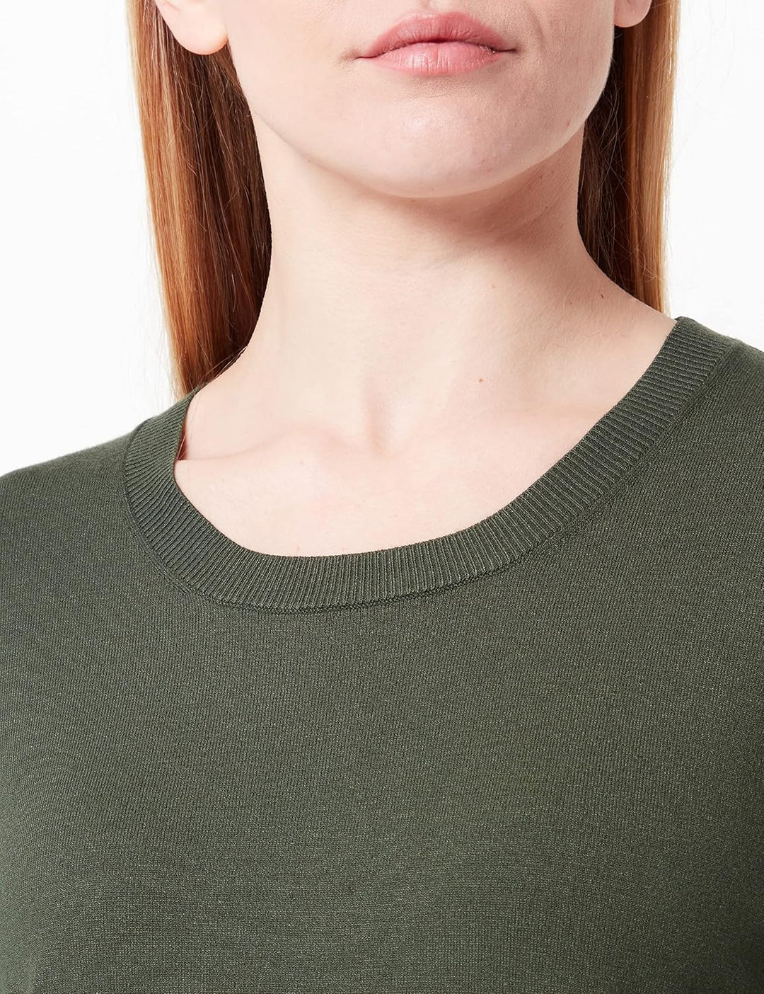 Sisley Damen L/S 14ETM100F Sweater, Dark Green 22M, XS