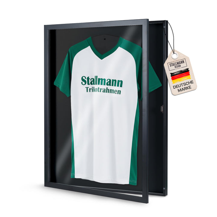 Stallmann Design Trikotrahmen 'Easy Click & Fill' | Rahmen-Farbe: Schwarz | Hintergrund: Schwarz | G