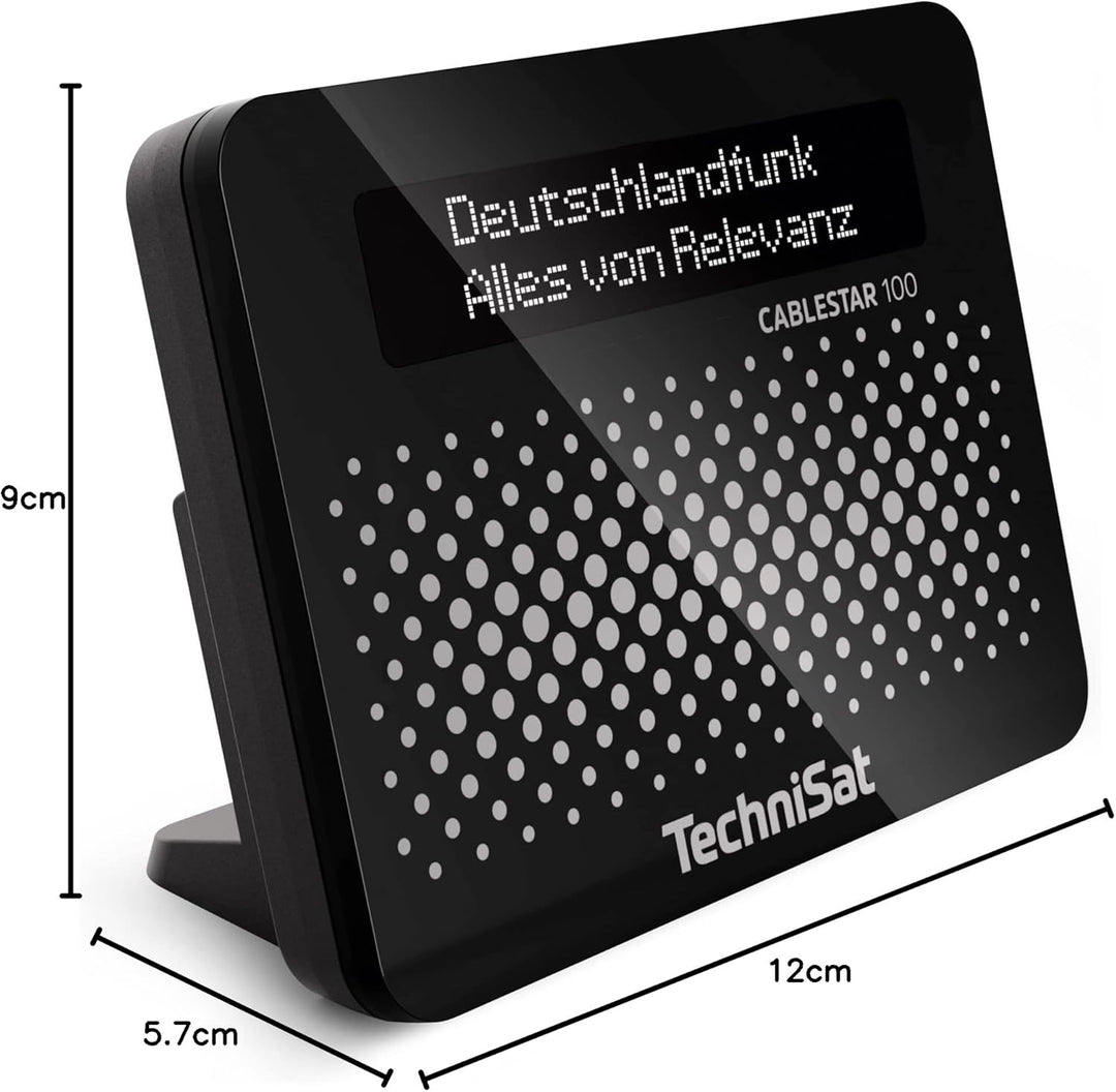 CABLESTAR 100 Digitalradio (für unverschlüsselte digitale Radioprogramme via Kabelnetz) schwarz