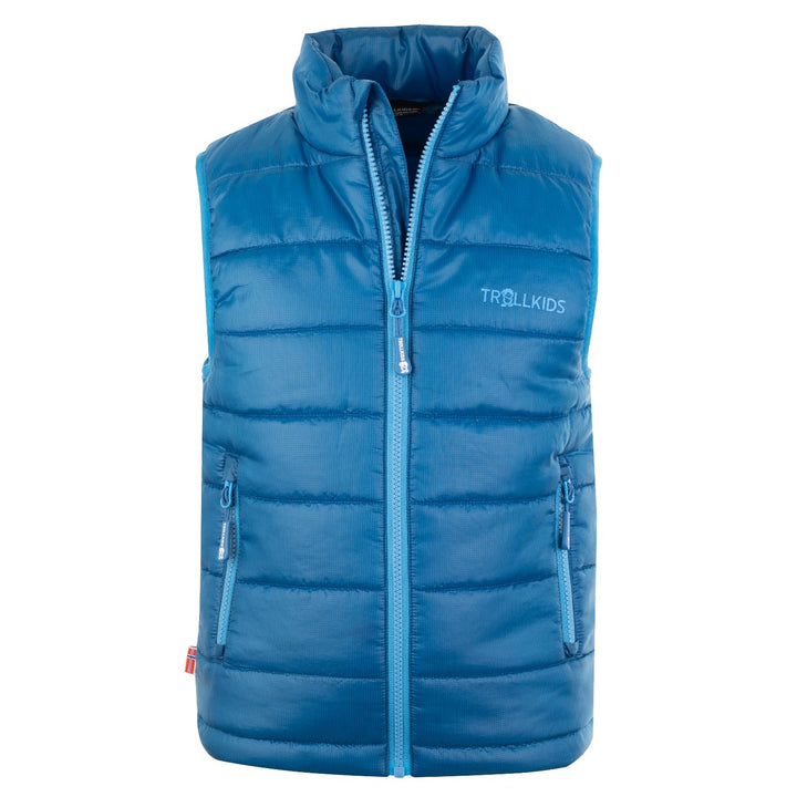 Trollkids Kids Trondheim Vest 116 Mitternachtsblau, 116 midnight blue