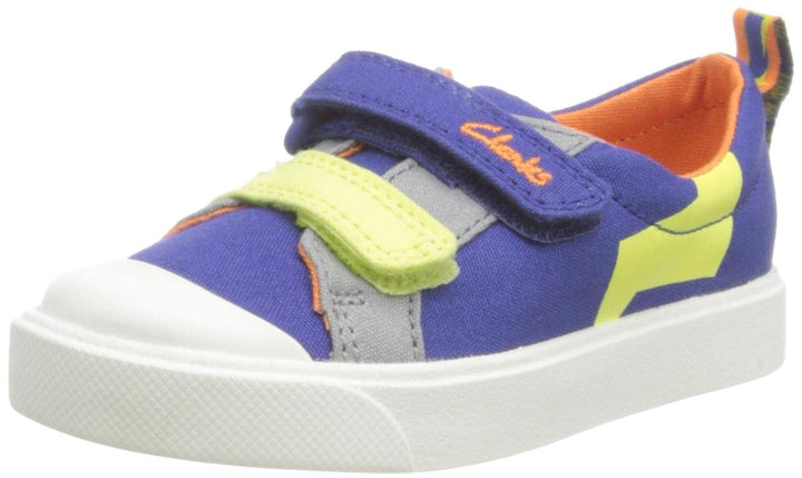 Clarks Jungen City Bright TSneaker 20 EU Bright Blue, 20 EU Bright Blue