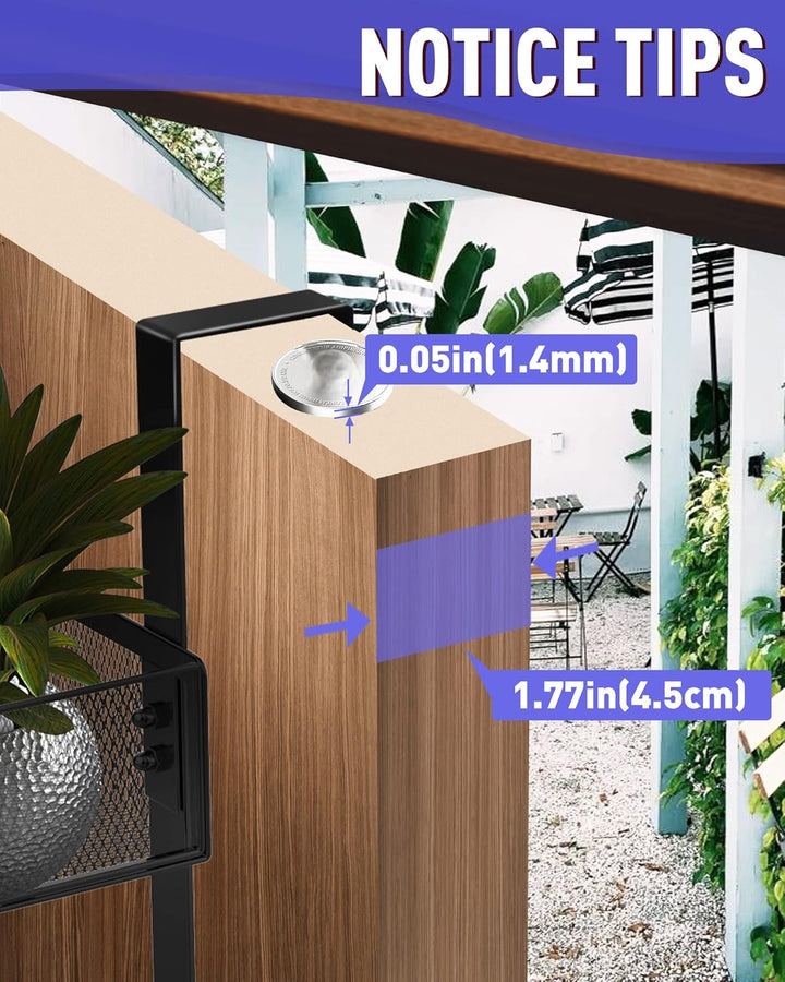 ENONCI Türhaken Zum Einhängen 15 Kleiderbügel Hakens mit 2 Mesh Korb über Tür Lagerung Rack, Kleider