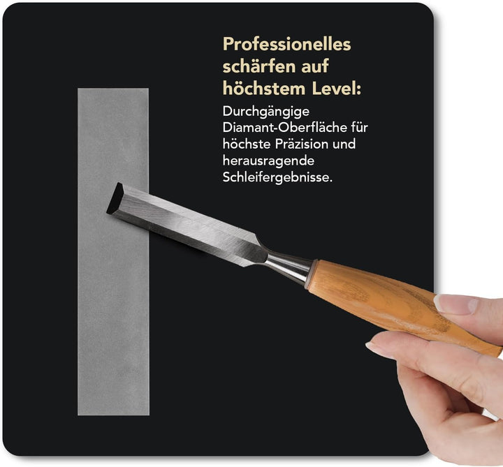DMT Dia-Sharp® Diamant Taschenschleifstein 4" Fein | Kompakter Wetzstein für Messer und Werkzeuge |