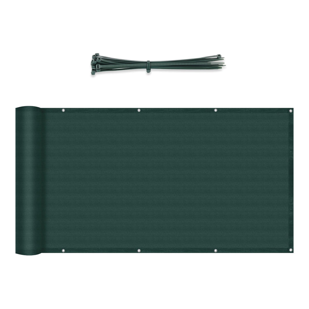 Sekey Balkon Sichtschutz Balkonabdeckung HDPE 220 g/m², 75x600cm, Leicht Transparent Wind- und UV-Sc