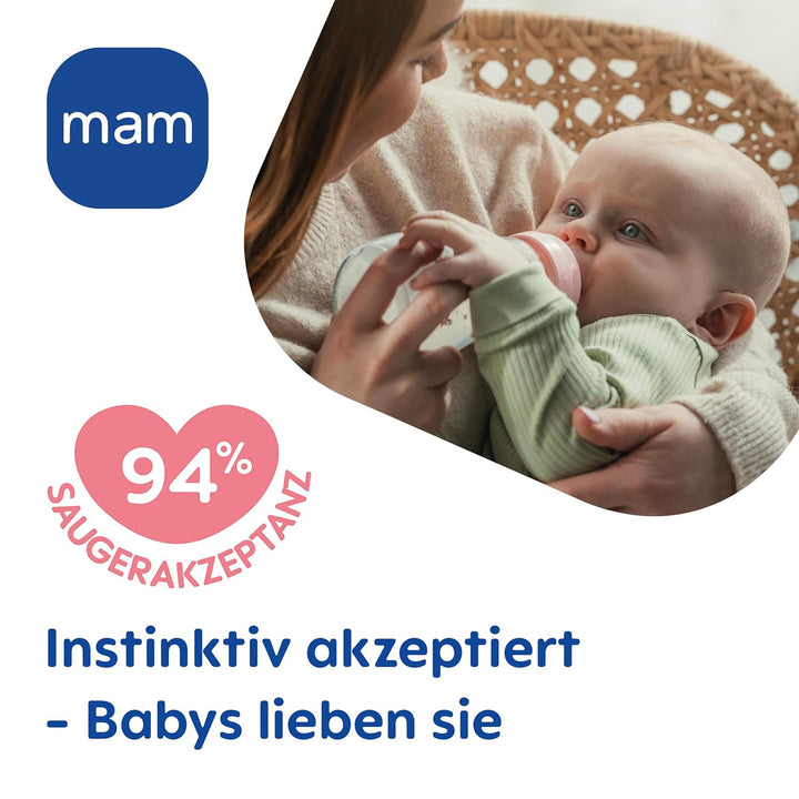 MAM Feel Good 260 ml, 0+ Mon., Robbe Beige/Clownfisch 260 ml, Beige/Clownfisch 260 ml